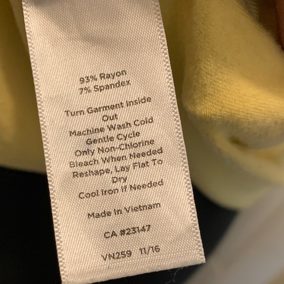 Talbots Light Yellow Ruffle Tank Top - Picture 6 of 7